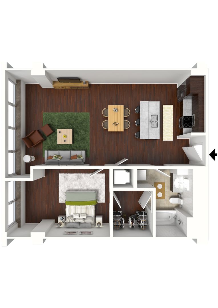 Dallas Apartment: 411 N Akard St