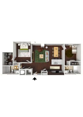 Income Restricted 2 Bedroom / 2 Bathroom - 983 Sq Ft – photo 1