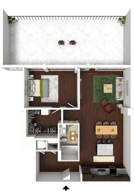 Renovated PENTHOUSE 1 Bedroom / 1 Bathroom - 984 Sq Ft – photo 1