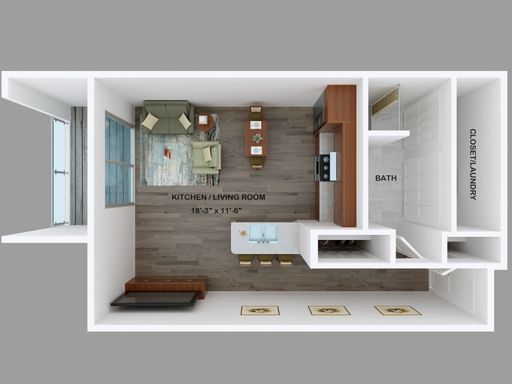 Beautiful studio with west exposure! A MUST SEE! – photo 1