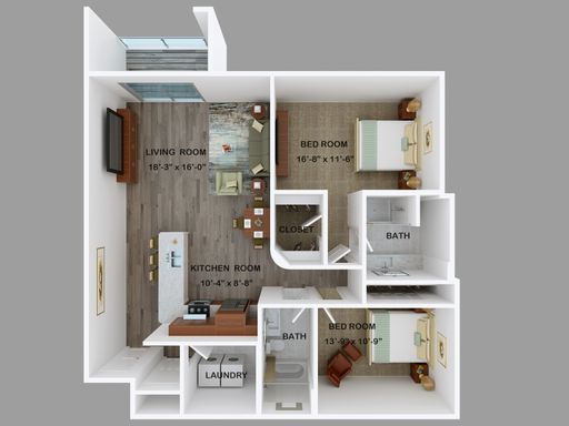 OFFERING 1 MONTH FREE ON A SIGNED 13 MONTH LEASE! Free Spectrum Wireless Internet/Cable! Exclusions apply – photo 1