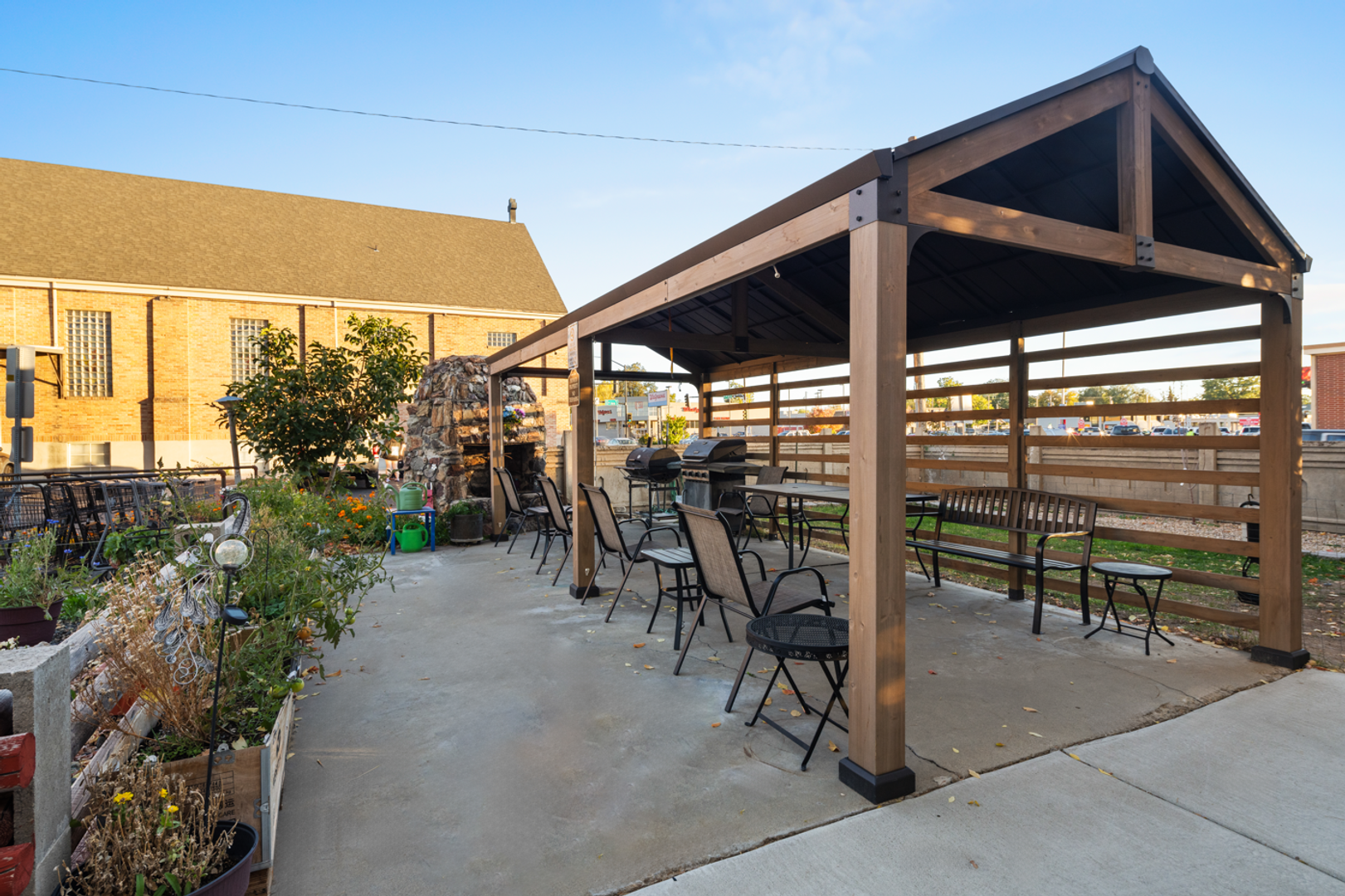 Grill area at Golden Glow Tower Studio Apartment