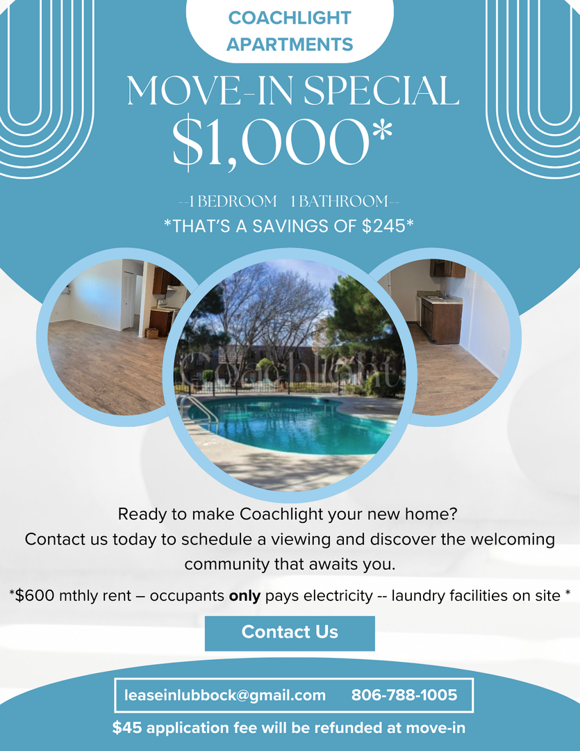 Lubbock Apartment: 7906 Indiana Dr.