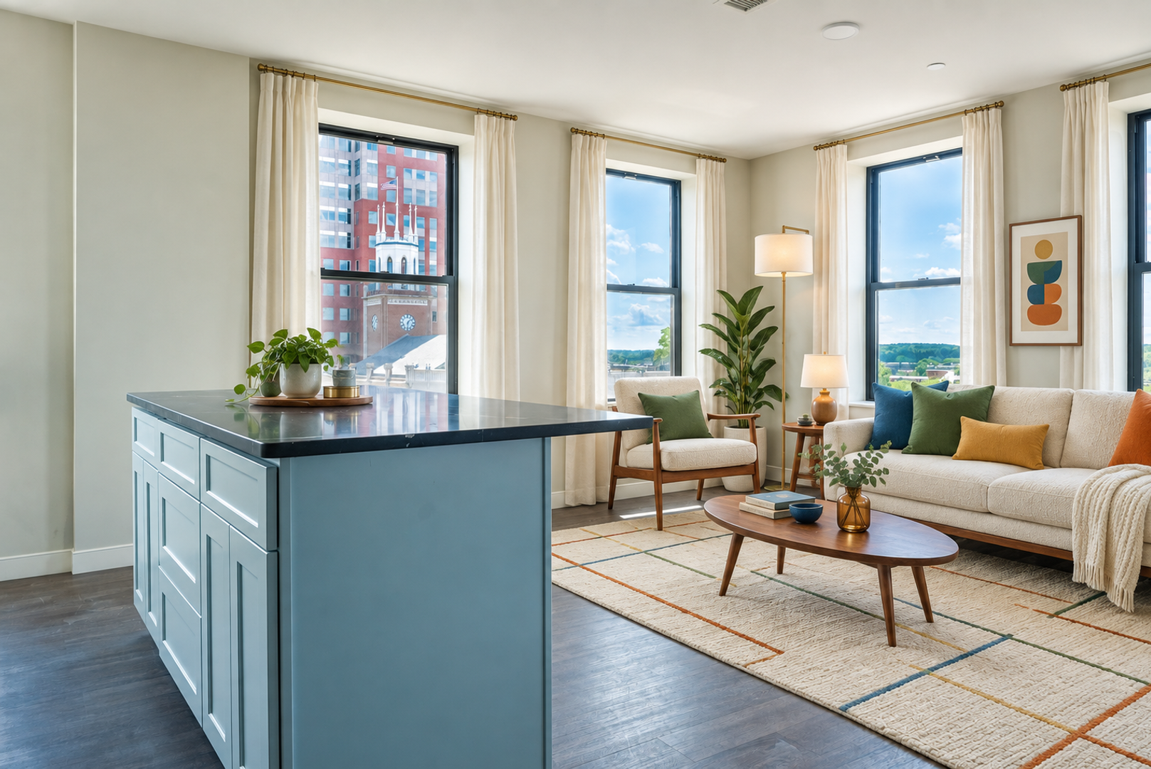 Penthouse Corner w/ Unmatched Views - 5th floor - 1 bed/1 bath - $2395 - Downtown Manchester 3 of 12