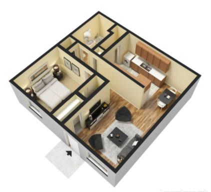 1 bed/1 bath – photo 1