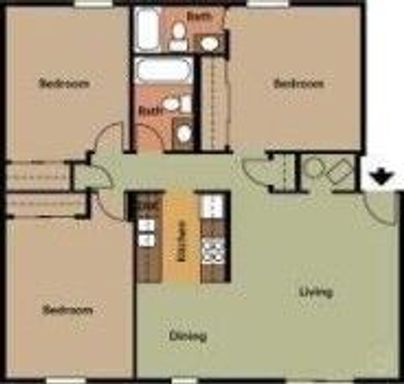 3 bed/2 bath – photo 1
