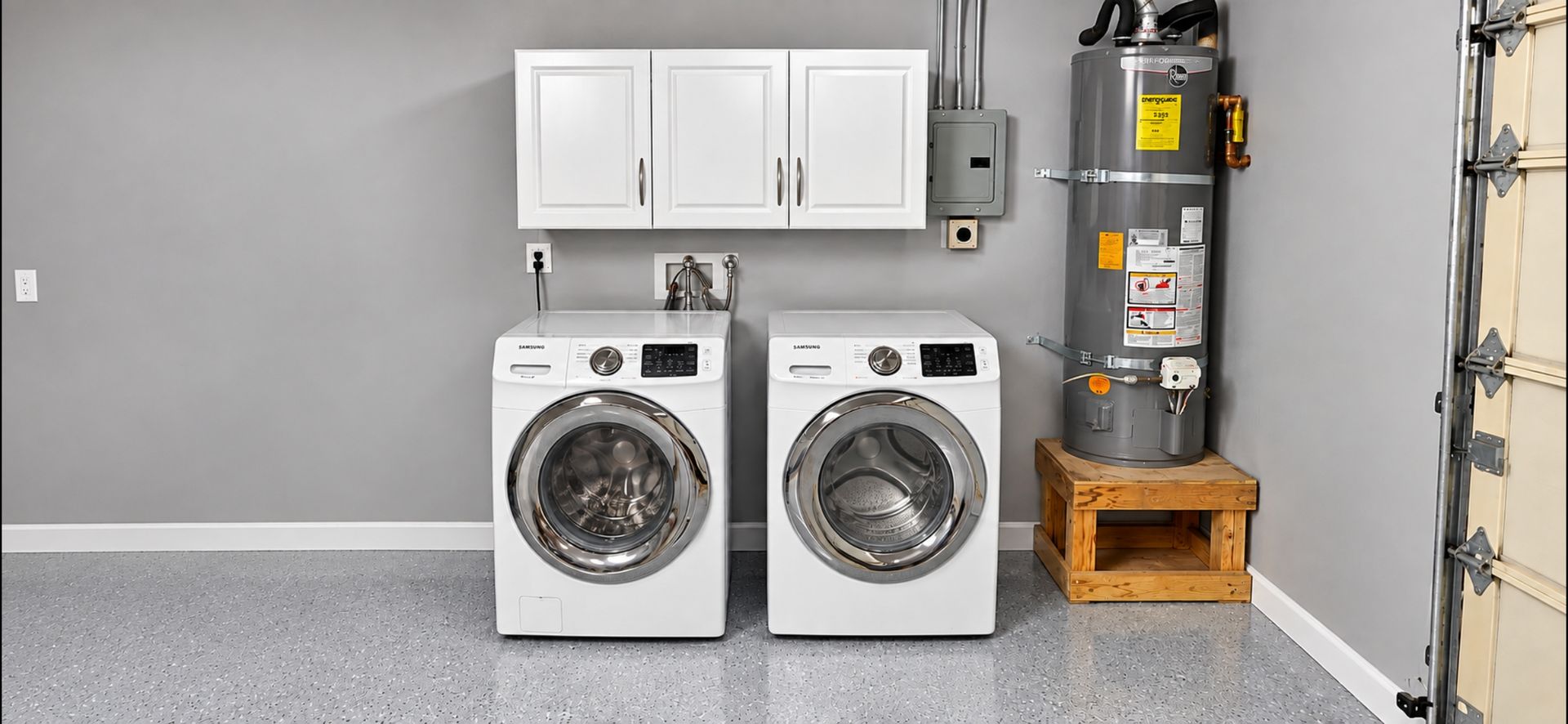 Laundry room at 74242 Pinon Dr.