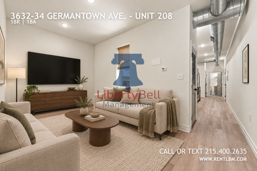 1 Bedroom Apartment – 3632-34 Germantown Ave. - Unit 208, Philadelphia, PA 19140
