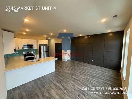 2 Bedroom Apartment – 5745 MARKET ST, UNIT 4, PHILADELPHIA, PA 19139-3214