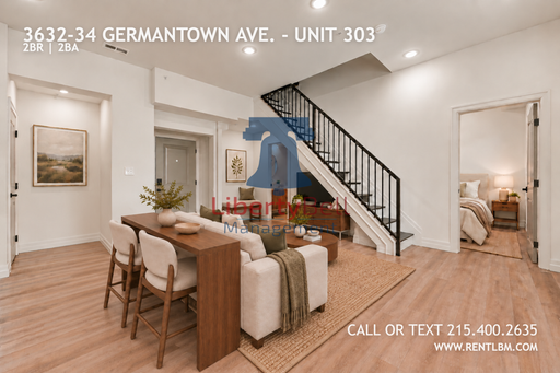 2 Bedroom Apartment – 3632-34 Germantown Ave. - Unit 303, Philadelphia, PA 19140