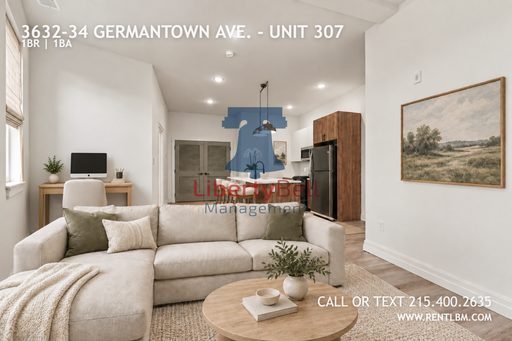 1 Bedroom Apartment – 3632-34 Germantown Ave. - Unit 307, Philadelphia, PA 19140