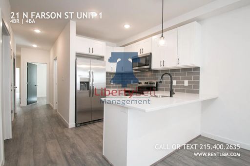 4 Bedroom Apartment – 21 N FARSON ST, UNIT 1, PHILADELPHIA, PA 19139-2743
