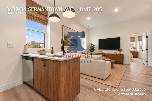 1 Bedroom Apartment – 3632-34 Germantown Ave. - Unit 205, Philadelphia, PA 19140