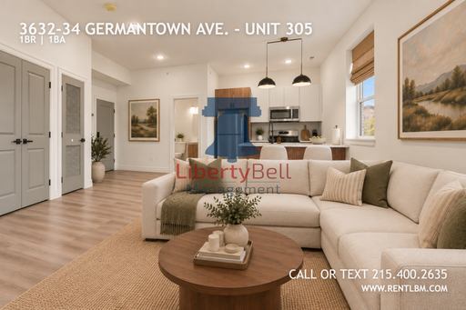 1 Bedroom Apartment – 3632-34 Germantown Ave. - Unit 305, Philadelphia, PA 19140