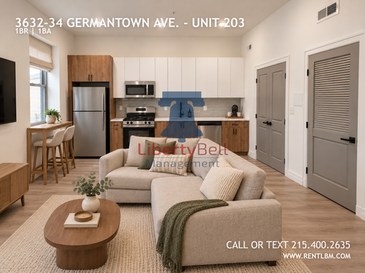1 Bedroom Apartment – 3632-34 Germantown Ave. - Unit 203, Philadelphia, PA 19140
