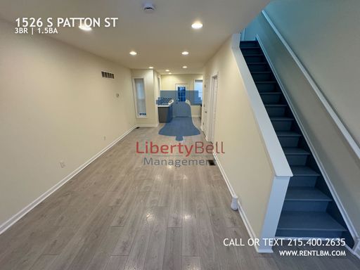 3 Bedroom Rental – 1526 S PATTON ST, PHILADELPHIA, PA 19146-3426