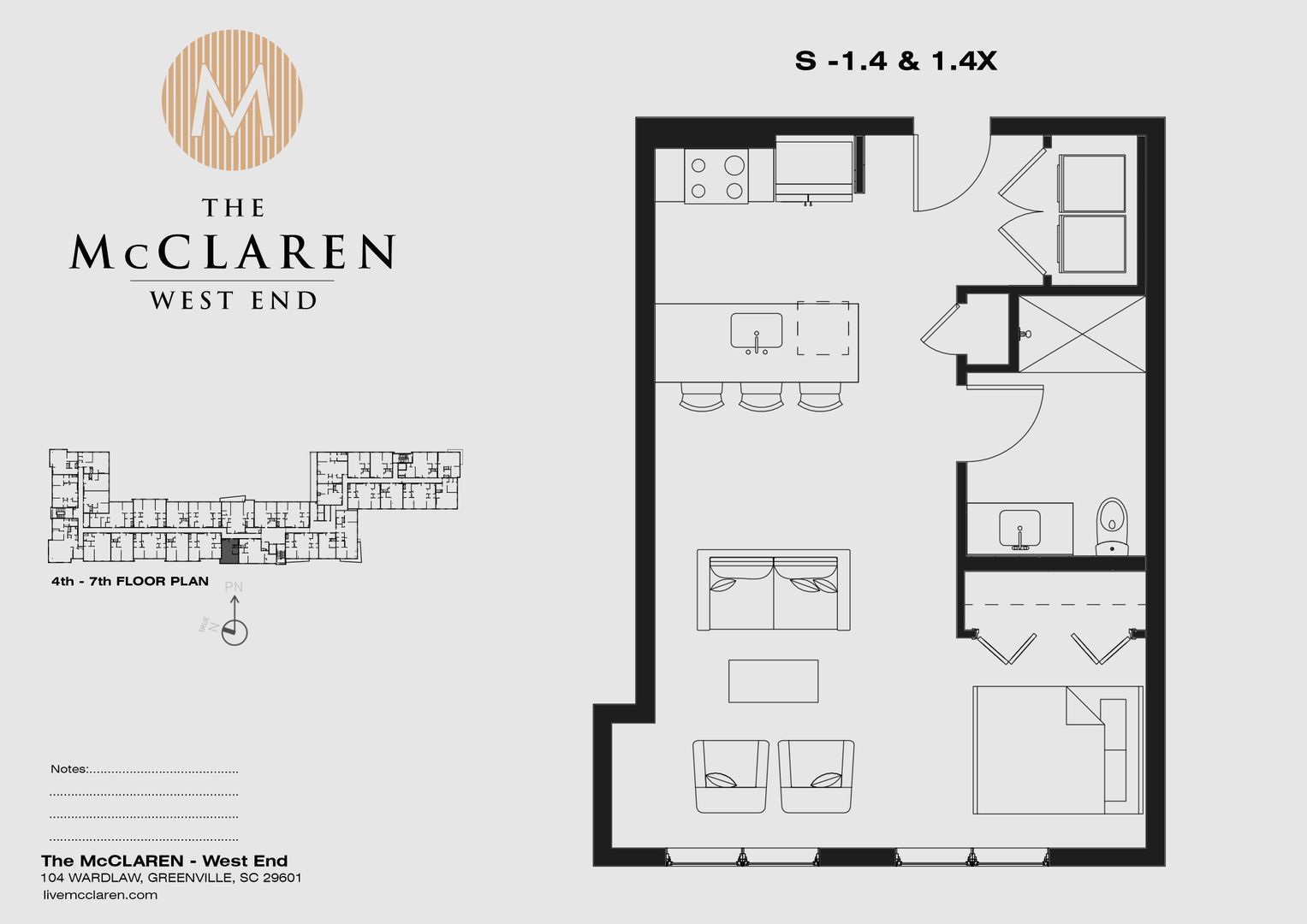 Greenville Apartment: 104 Wardlaw St