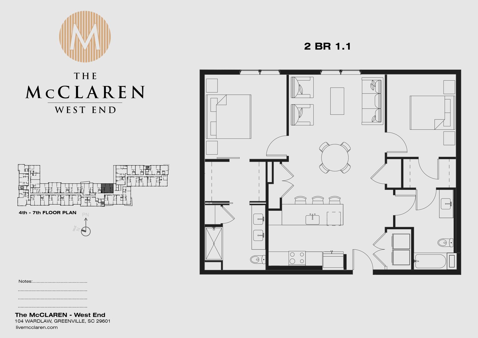 Greenville Apartment: 104 Wardlaw St