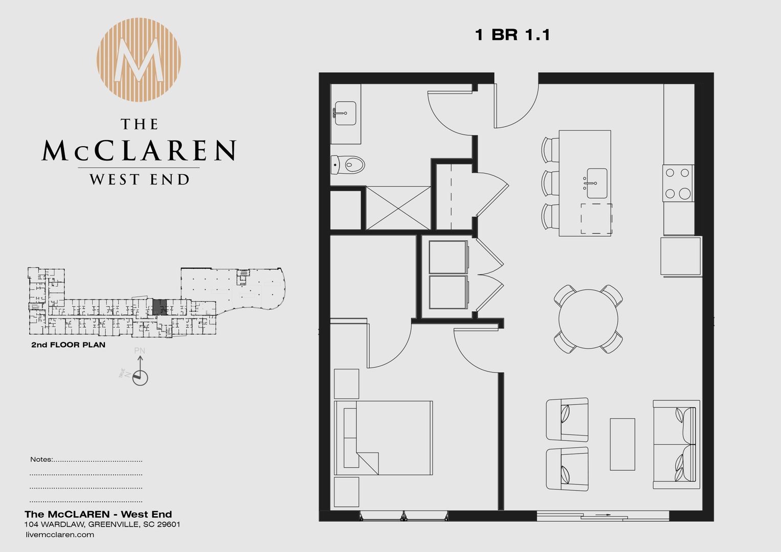 Greenville Apartment: 104 Wardlaw St