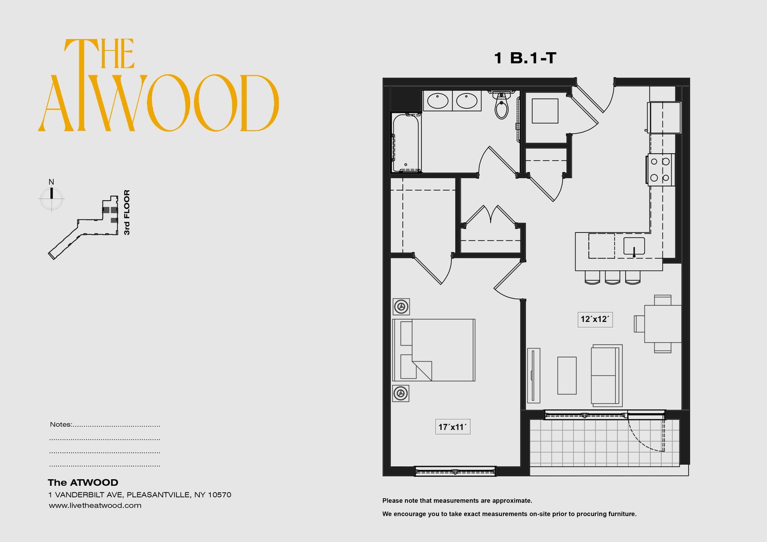 Pleasantville Apartment: 1 Vanderbilt Ave