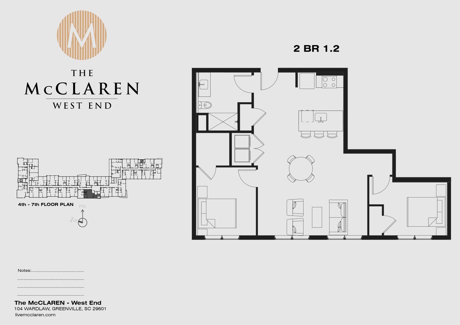 Greenville Apartment: 104 Wardlaw St
