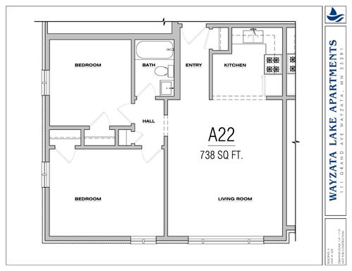 Wayzata 2-BR Apartment with Assigned Parking Spot & Heat Included, On-Site Management & 24/7 Maintenance in the Heart of Wayzata