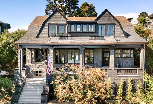 Just RENTED!! Gorgeous Sausalito Grand Craftsman Home w/Bay Views