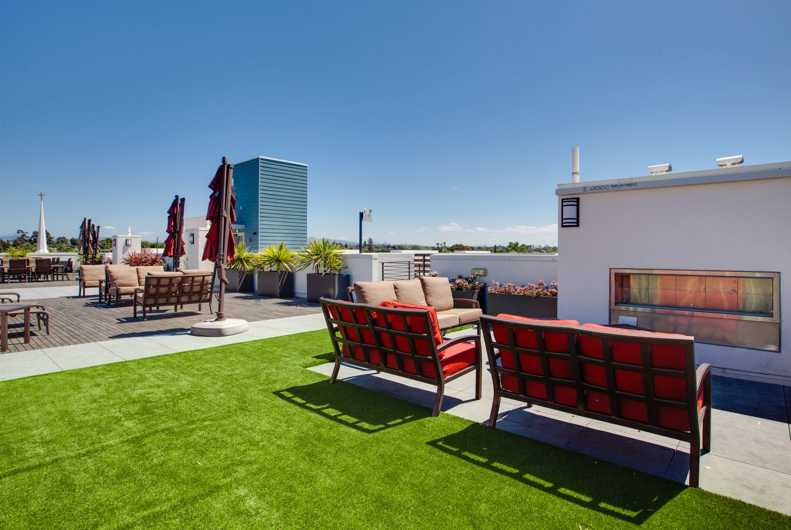 Roof deck at Huge 2 bed, Open Floor Plan, W/D in-unit + parking: Chula Vista at 3rd St. (2 of 6)