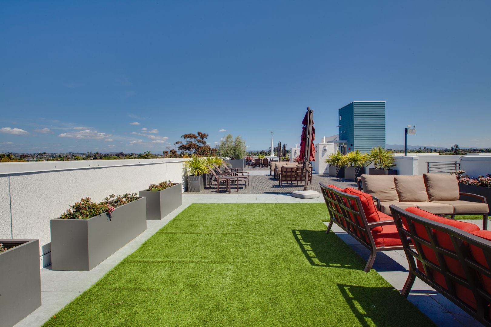 Roof deck at Huge 2 bed, Open Floor Plan, W/D in-unit + parking: Chula Vista at 3rd St. (4 of 6)