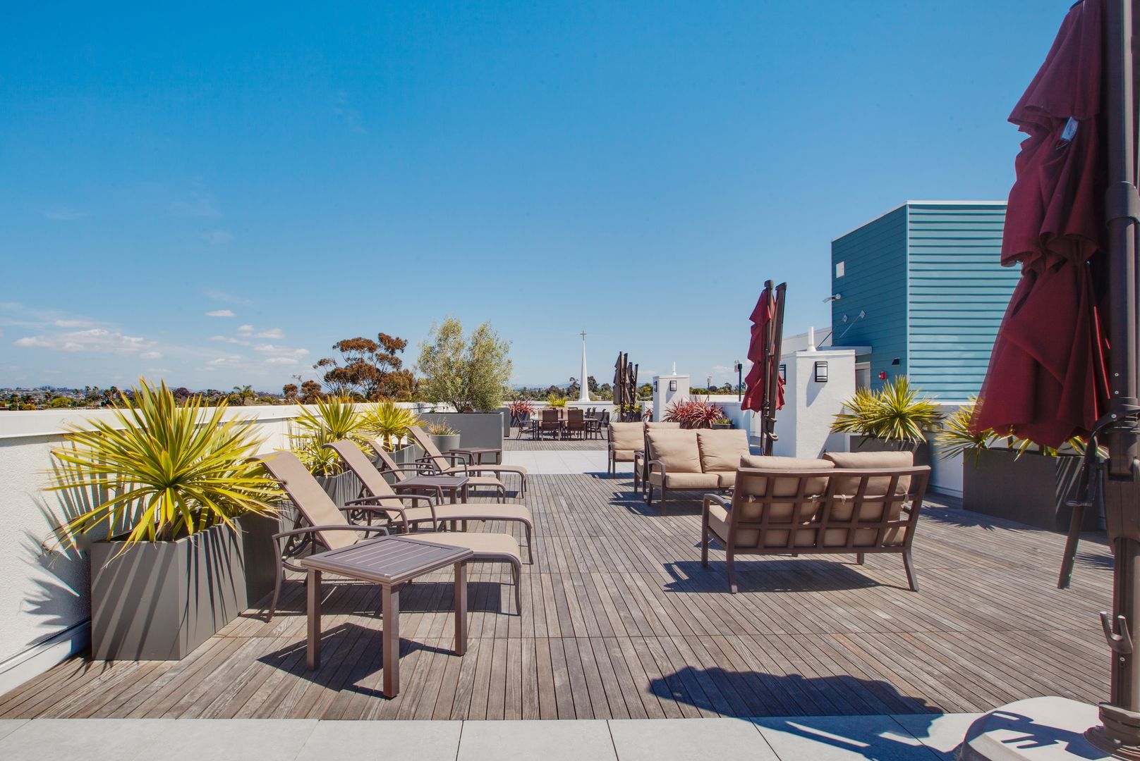 Roof deck at Huge 2 bed, Open Floor Plan, W/D in-unit + parking: Chula Vista at 3rd St. (5 of 6)