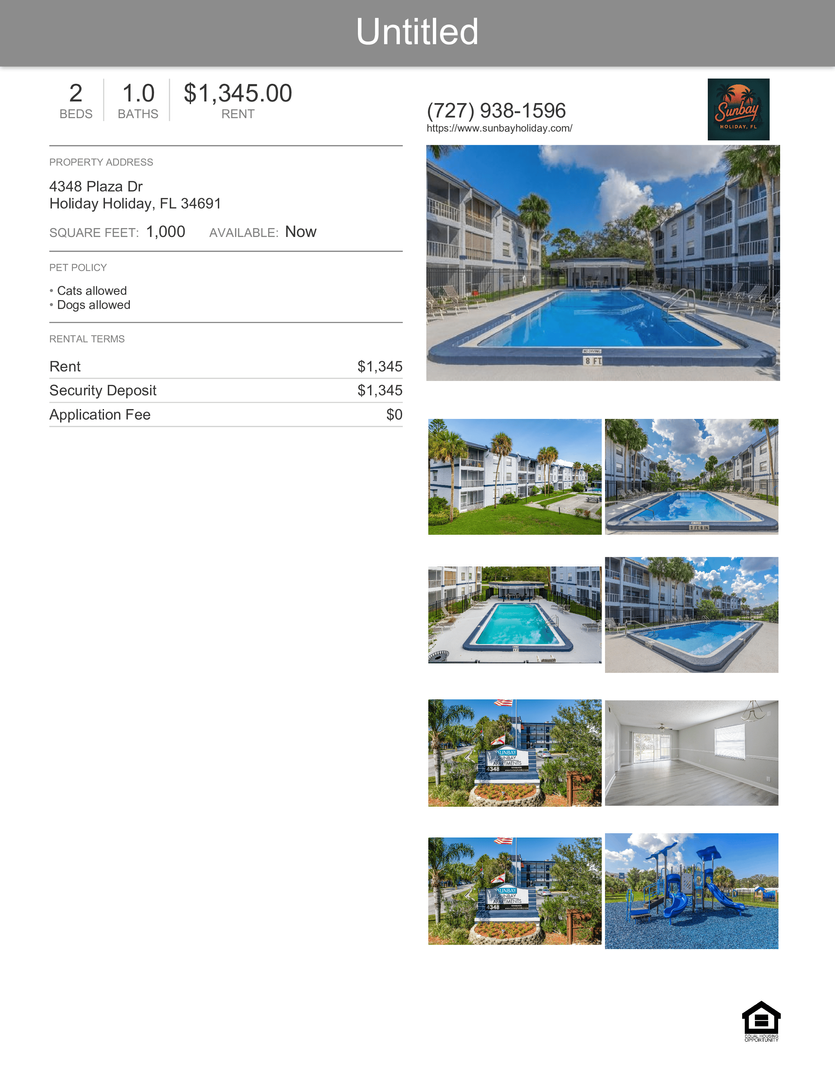 Holiday Apartment: 4348 Plaza Dr