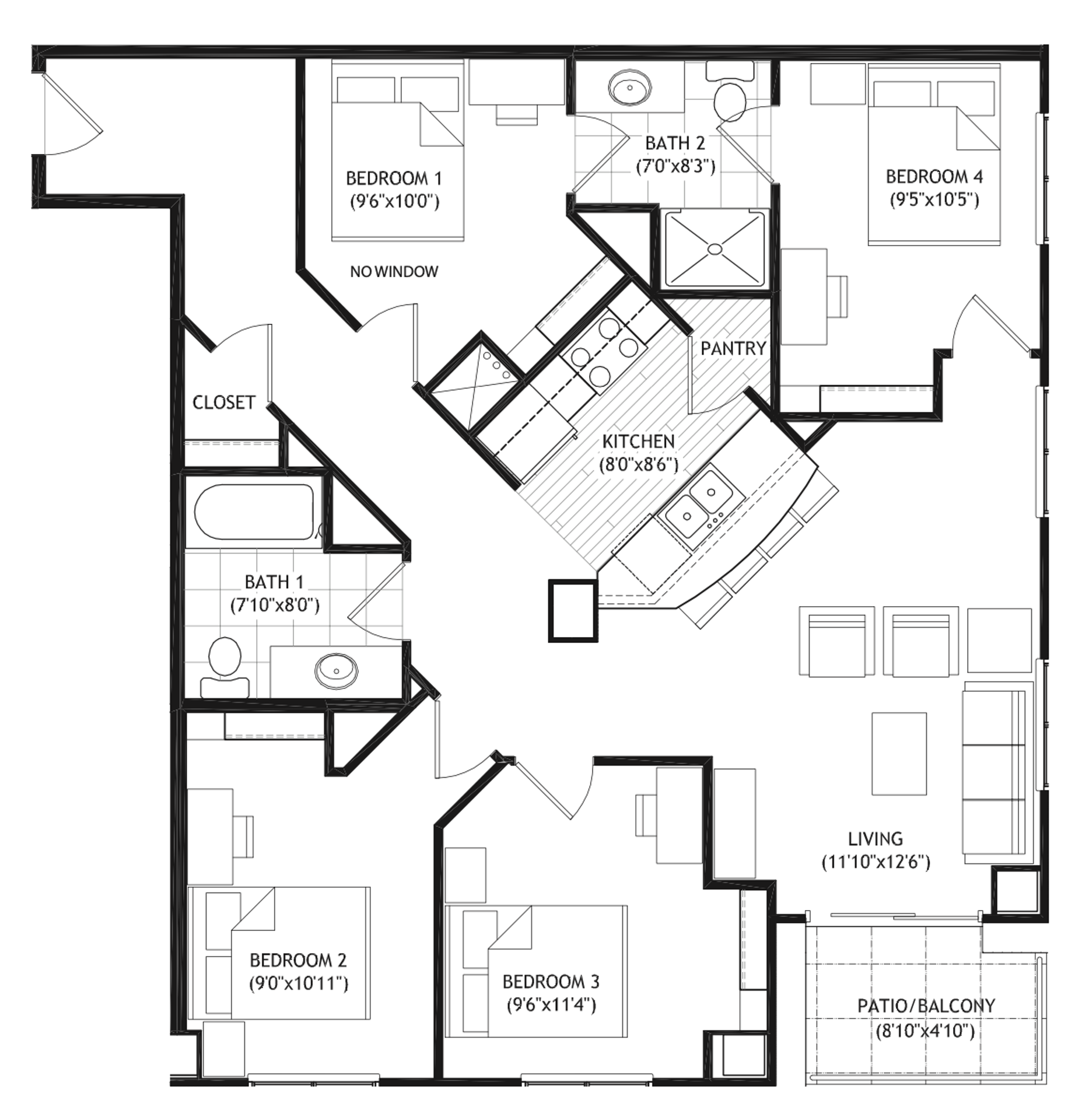 Madison Apartment: 1022 W. Johnson St