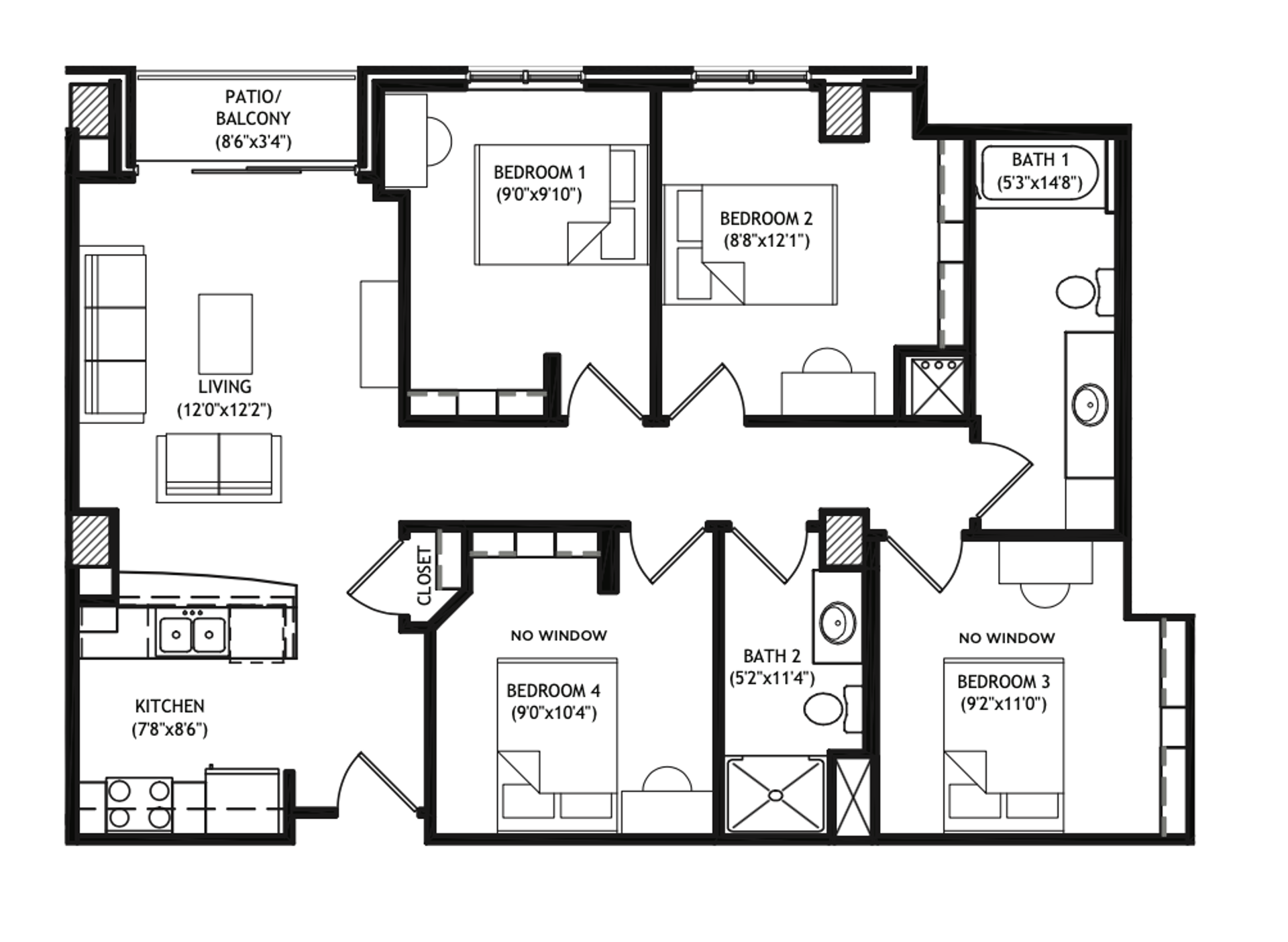 Madison Apartment: 1001 University Avenue