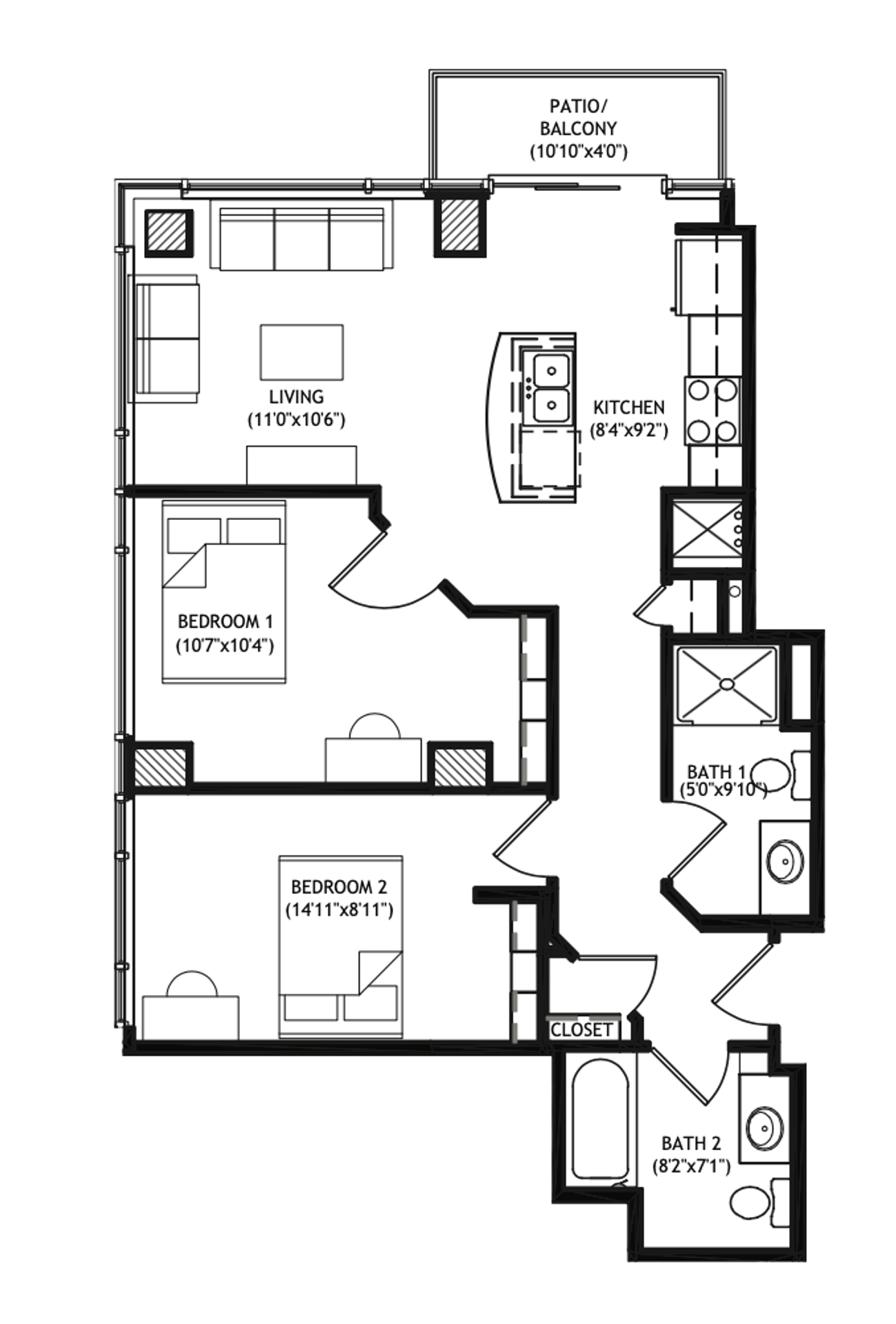 Madison Apartment: 1001 University Avenue