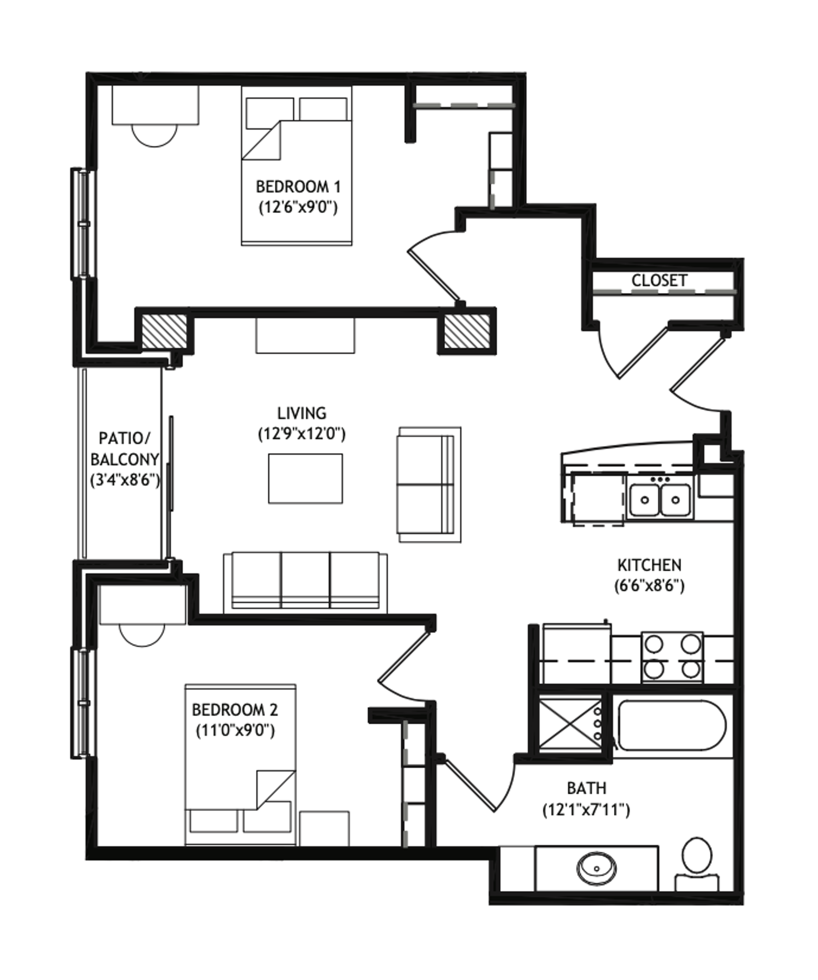 Madison Apartment: 1001 University Avenue