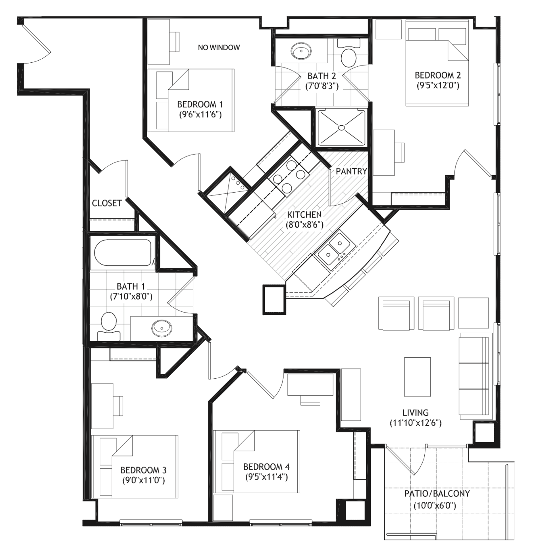 Madison Apartment: 1022 W. Johnson St