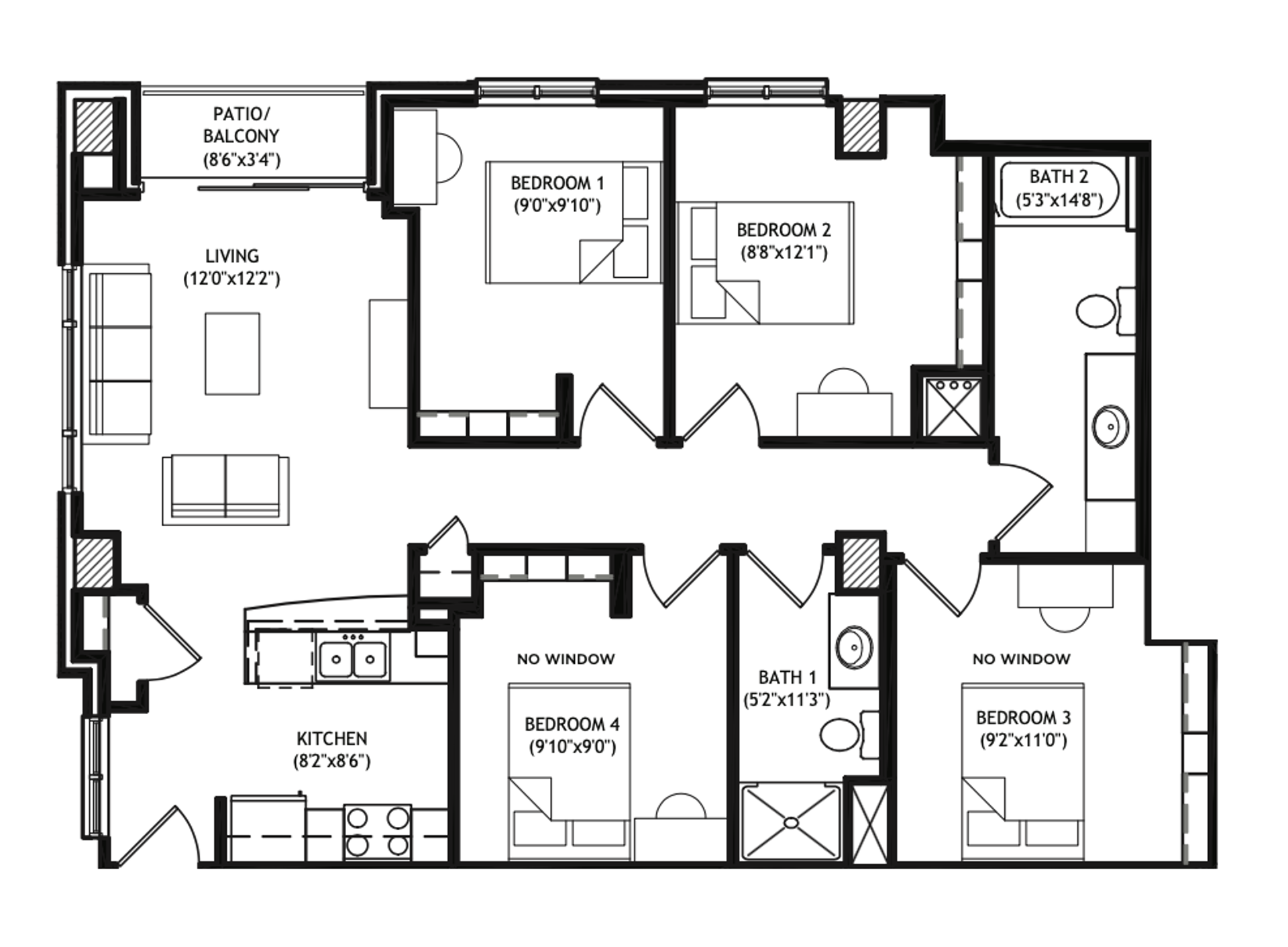 Madison Apartment: 1001 University Avenue