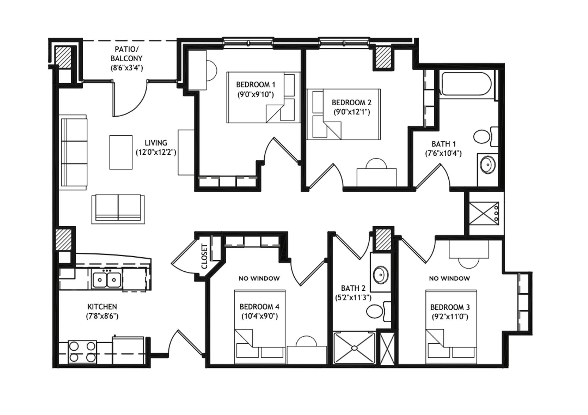 Madison Apartment: 1001 University Avenue
