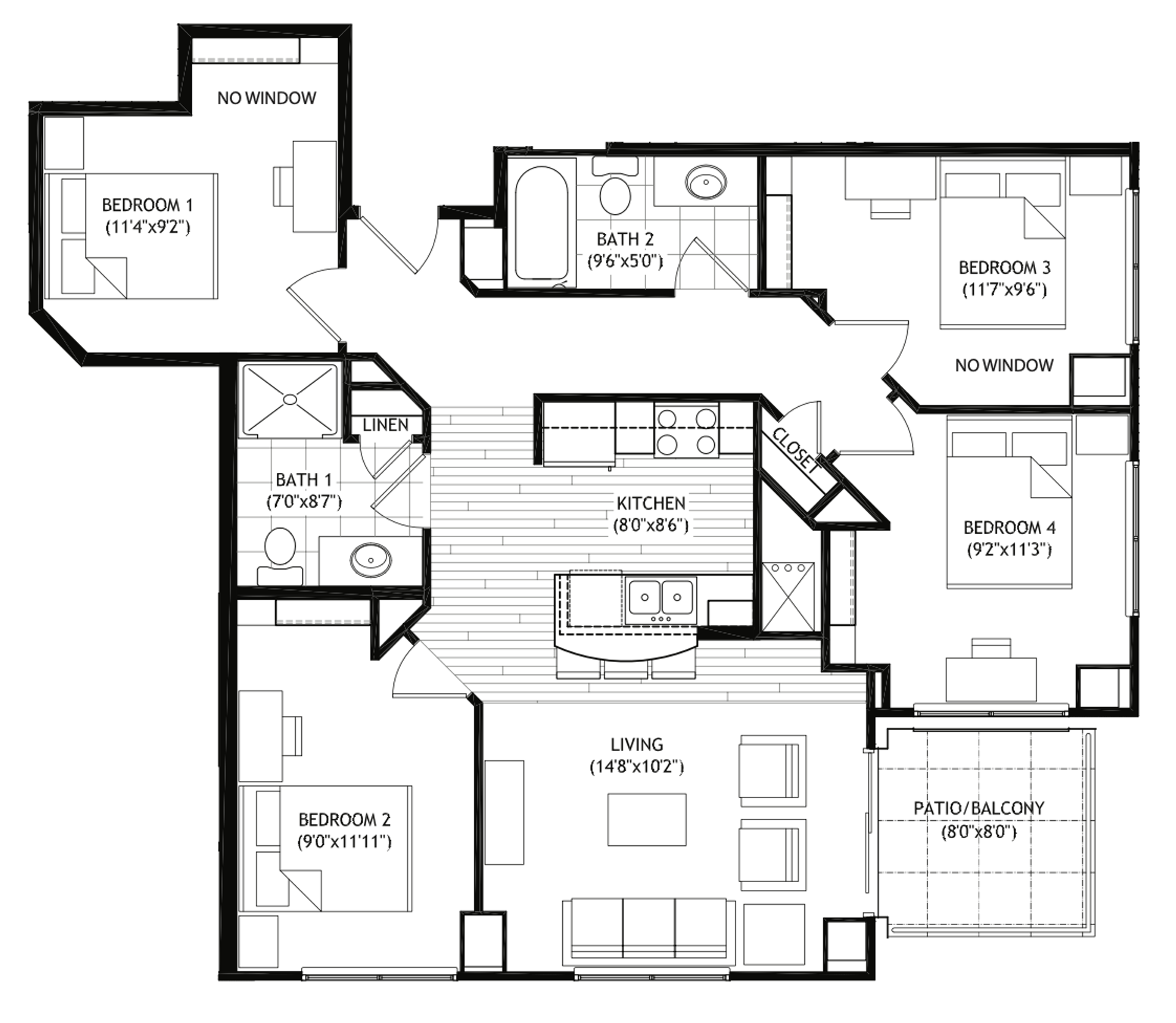 Madison Apartment: 1022 W. Johnson St