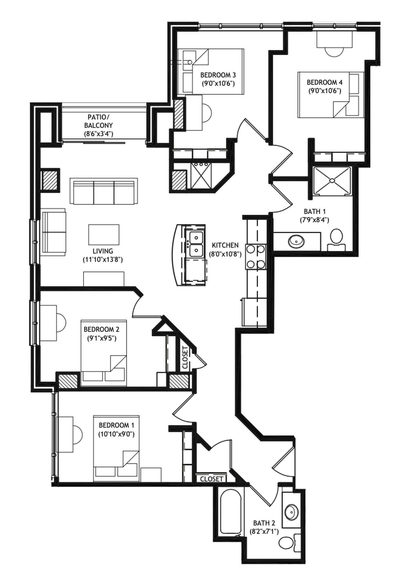 Madison Apartment: 1001 University Avenue