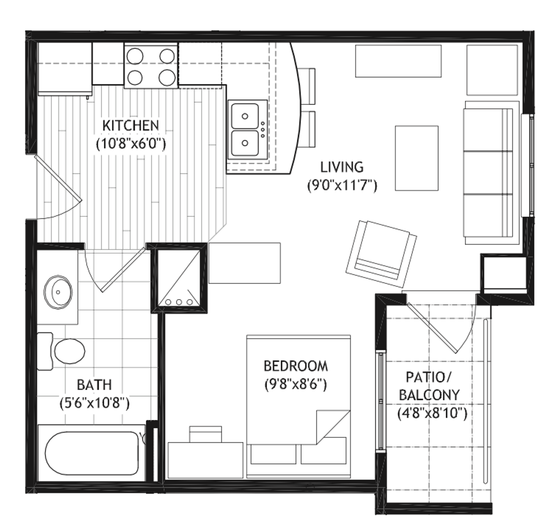 Madison Apartment: 1022 W. Johnson St