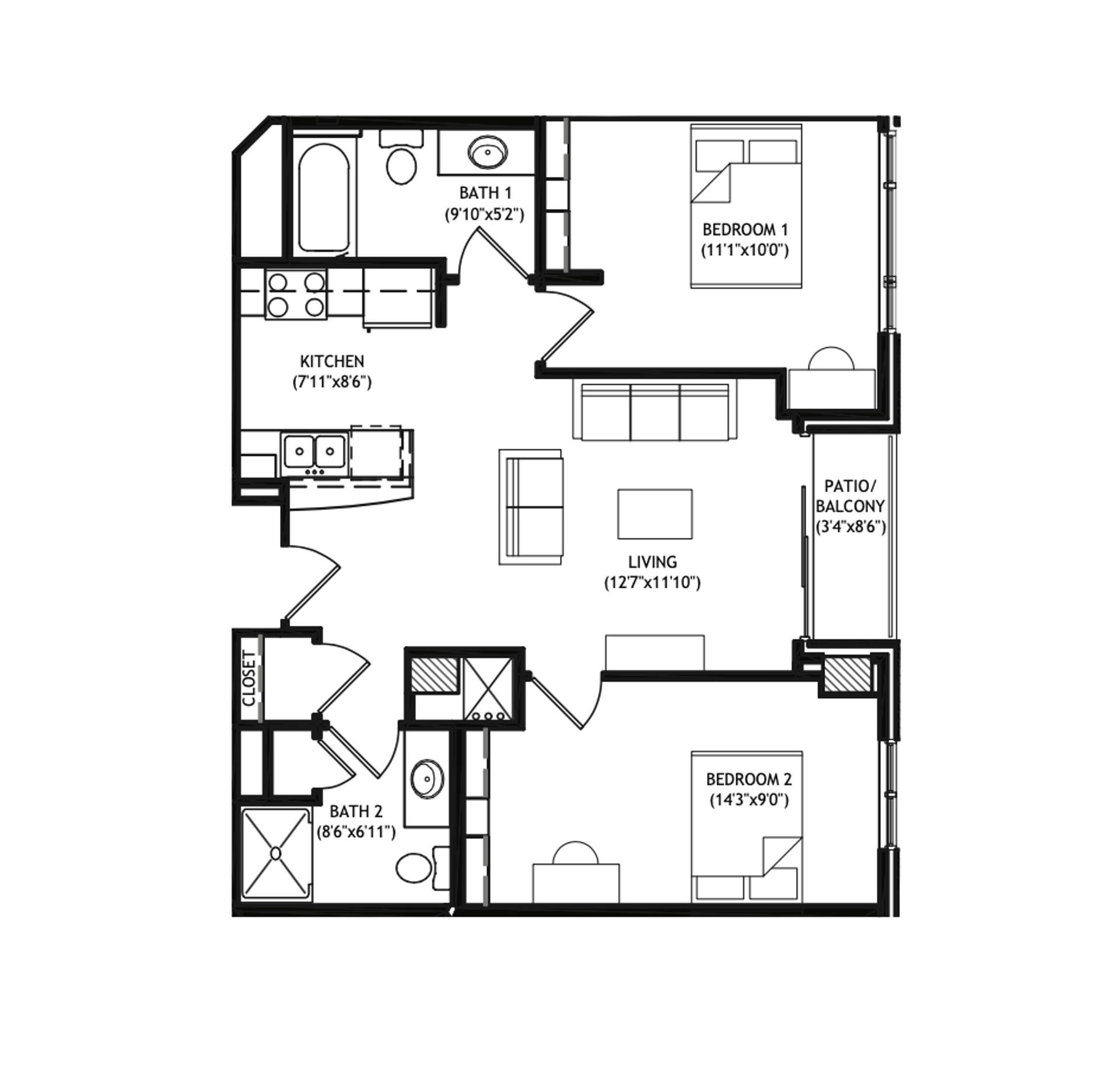 Madison Apartment: 1001 University Avenue