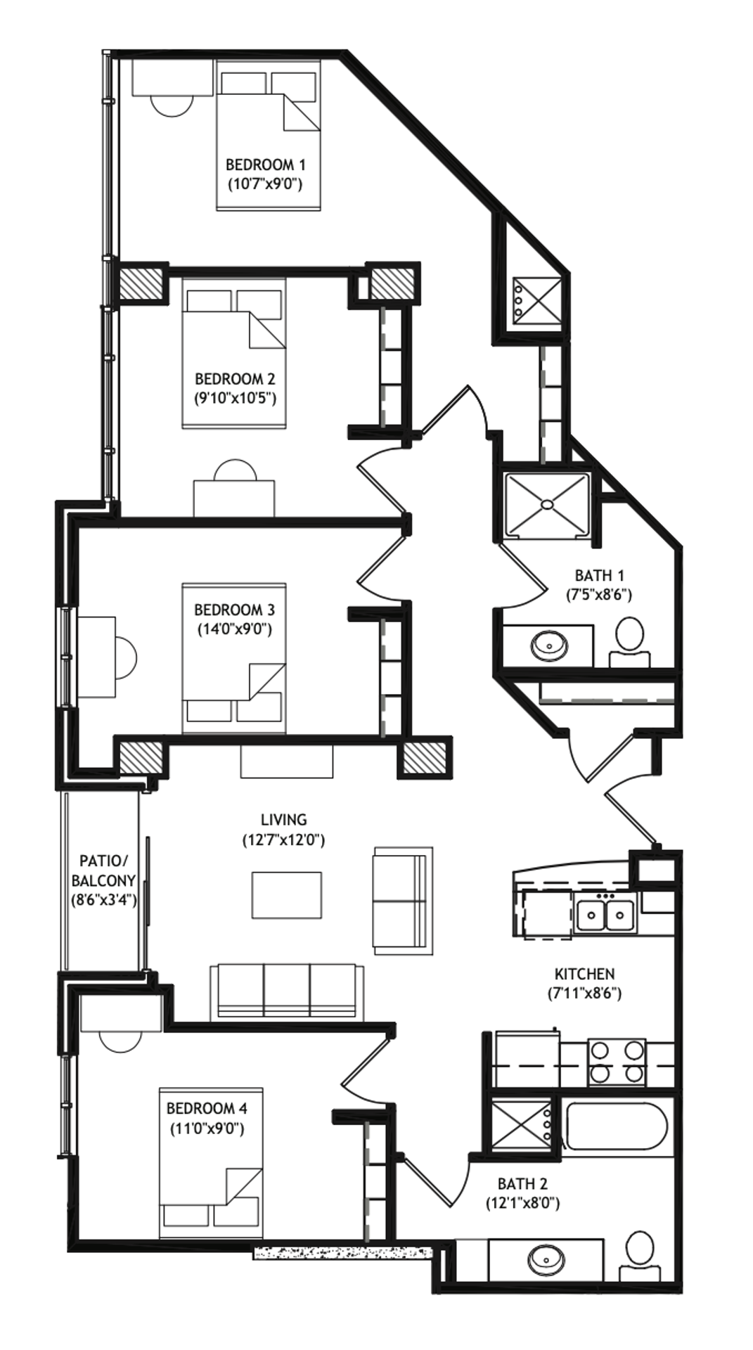 Madison Apartment: 1001 University Avenue
