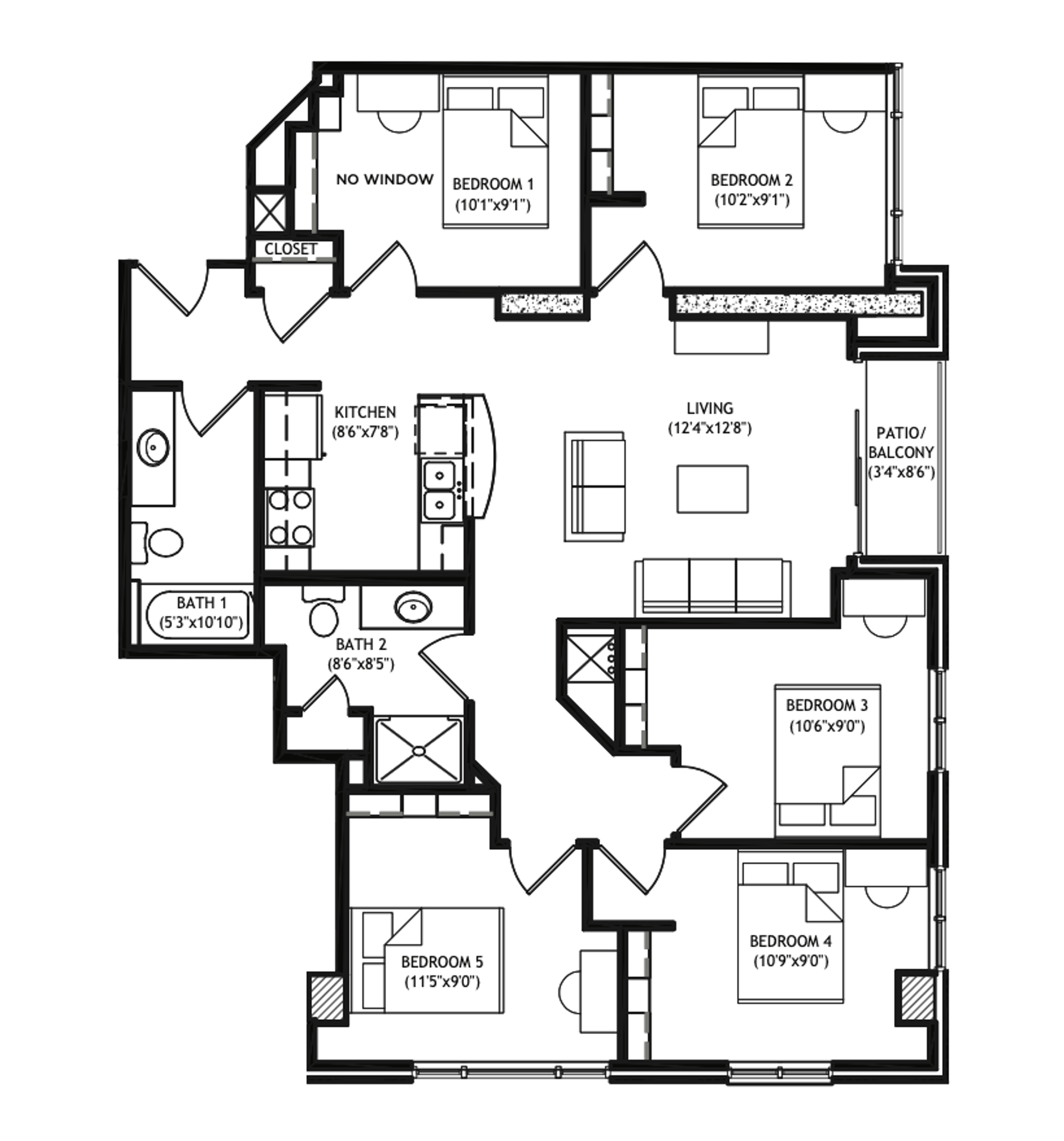 Madison Apartment: 1001 University Avenue