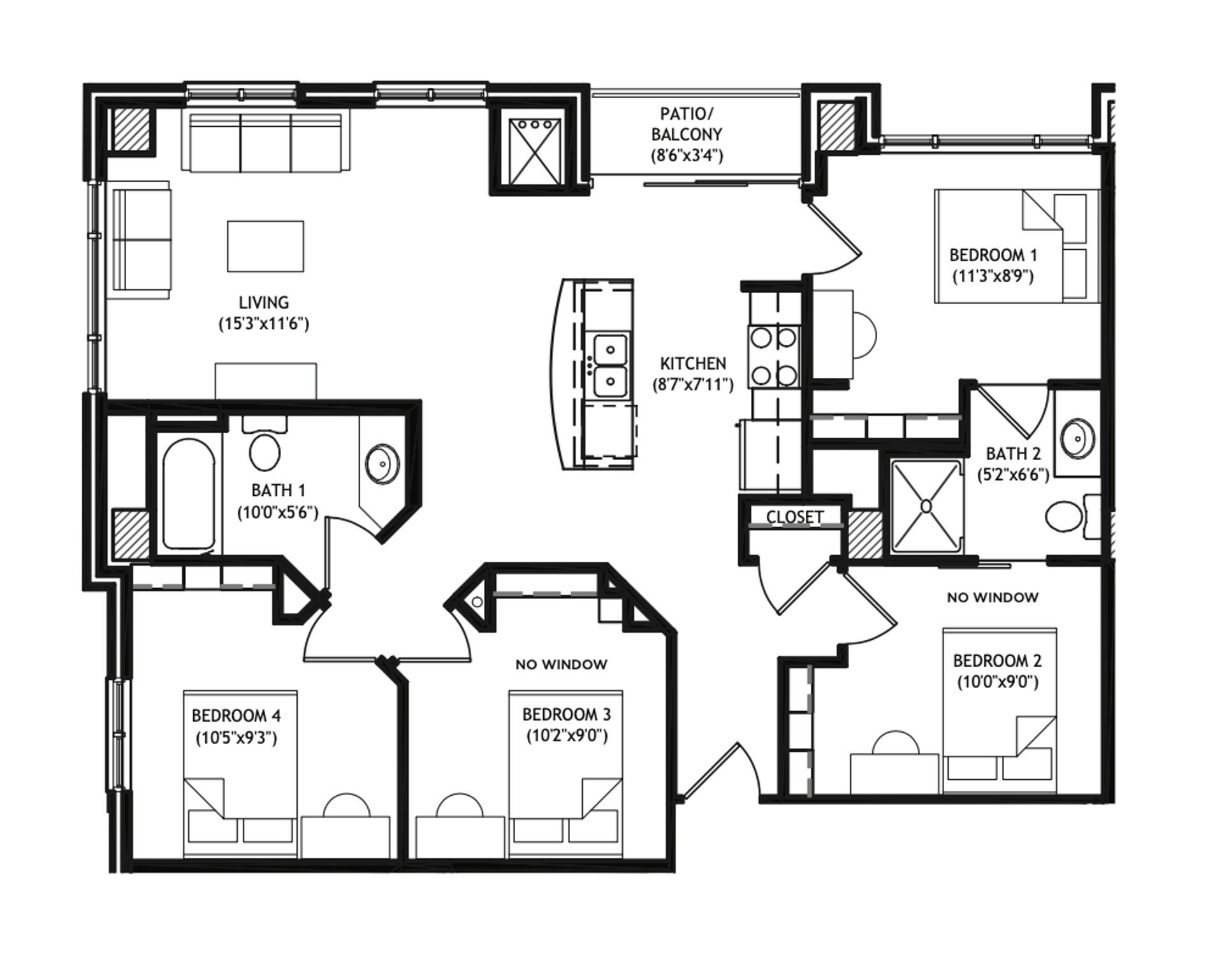 Madison Apartment: 1001 University Avenue