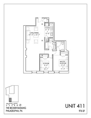 2 Bedroom Rental – 1151 N 3rd St, 411, Philadelphia, PA 19123