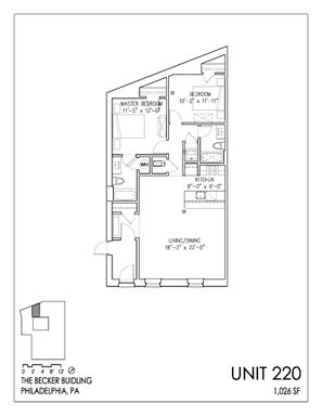 2 Bedroom Apartment – 1151 N 3rd St, 220, Philadelphia, PA 19123
