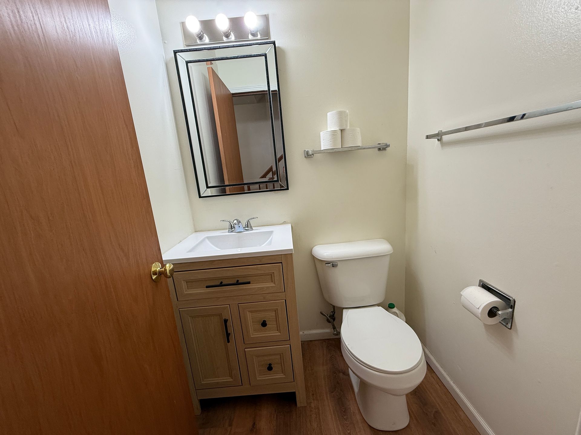 Call for rent special! New deck! 3 Bedroom, updated kitchen, updated flooring, garage, driveway, and fenced yard - 9 month lease available! 8 of 12