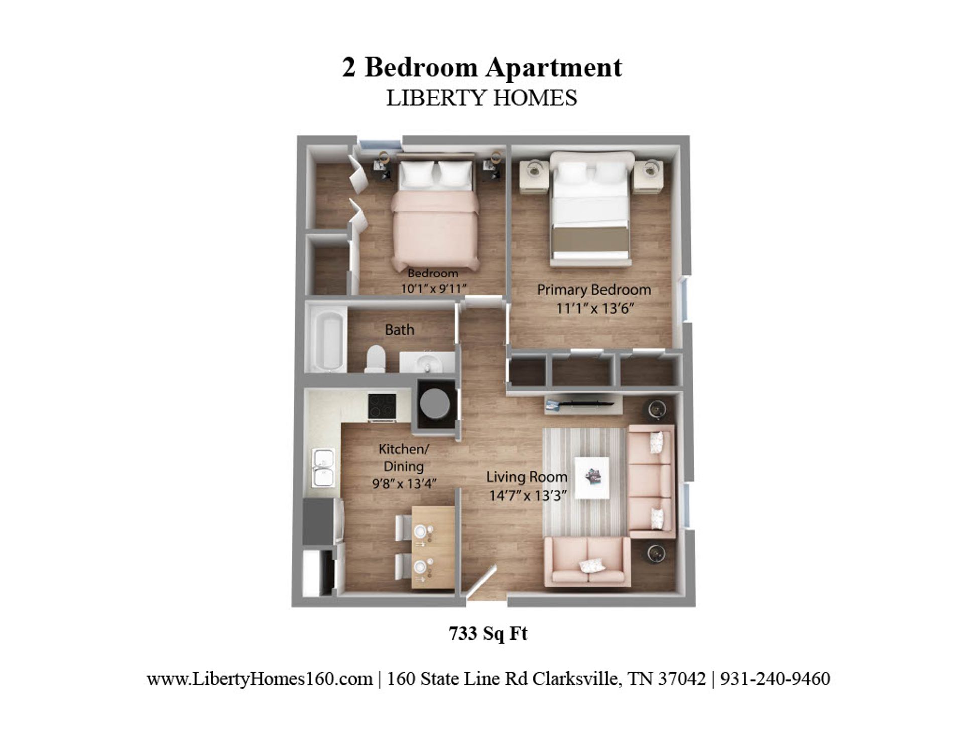 Clarksville Apartment: 160 State Line Rd