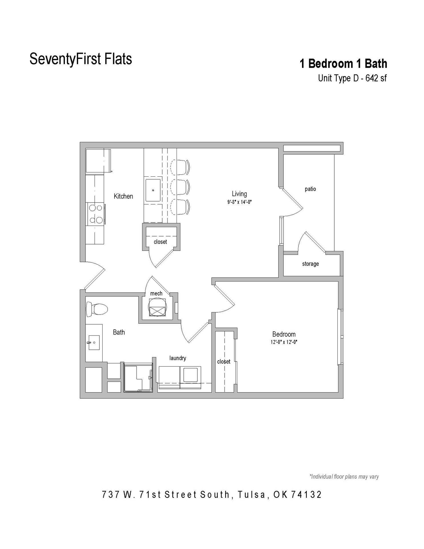 Tulsa Apartment: 737 W 71st Street